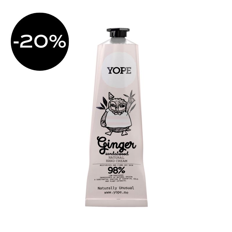 Crema de manos - aroma Jengibre y Sándalo (100ml)