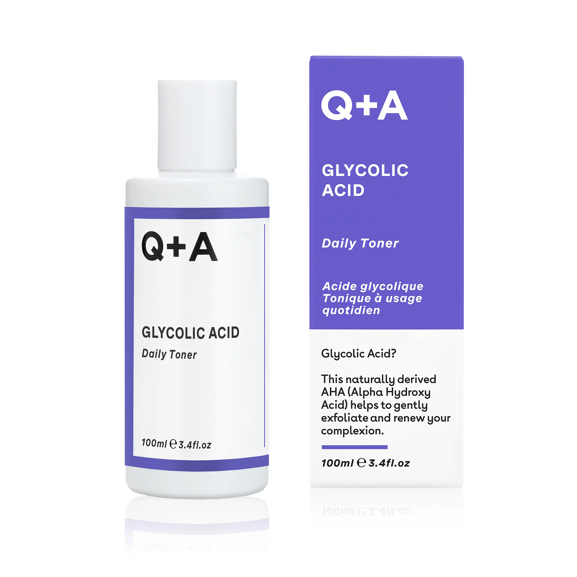 Q+A skincare: Tonico exfoliante acido glicolico - MADE in TRIBE